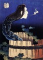 Ein Frauen Geist erschien aus einem gut Katsushika Hokusai Ukiyoe